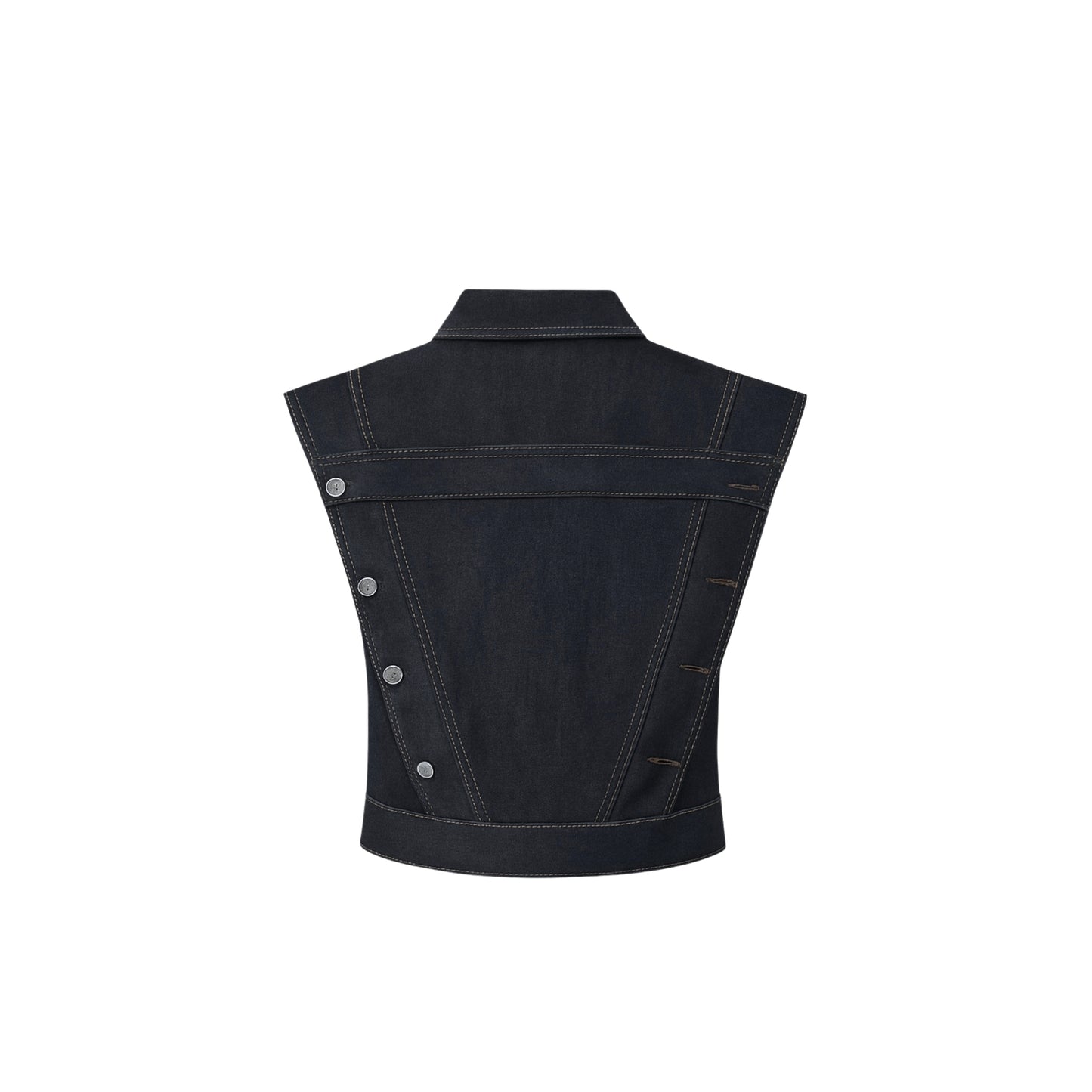 Batwing Denim Vest