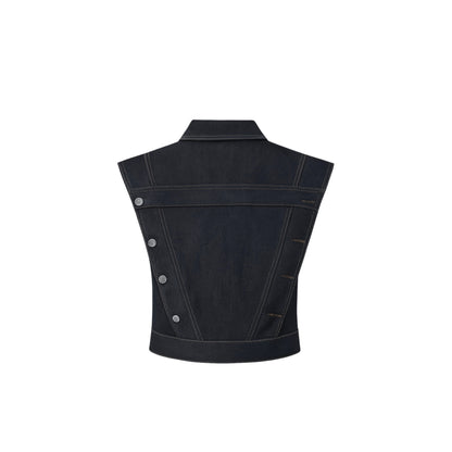 Batwing Denim Vest
