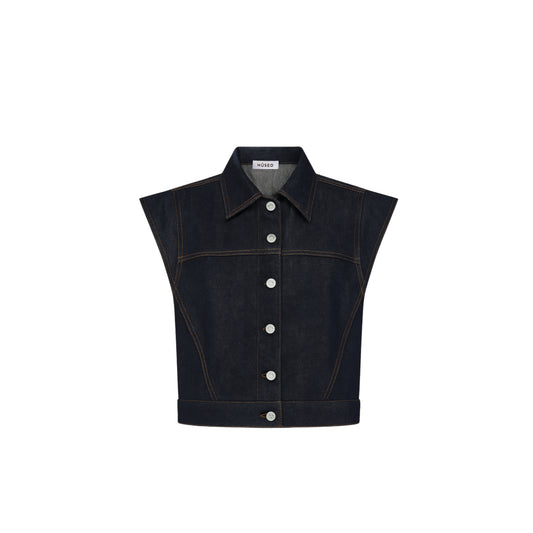 Batwing Denim Vest