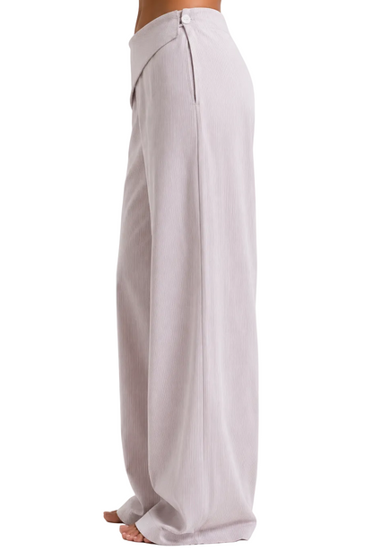 Foldover Pinstripe Trousers