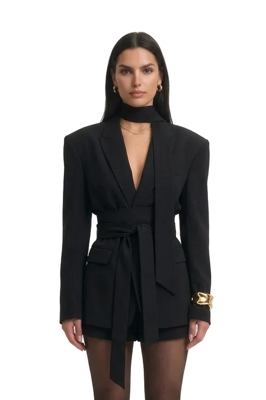 Black Blazer Set