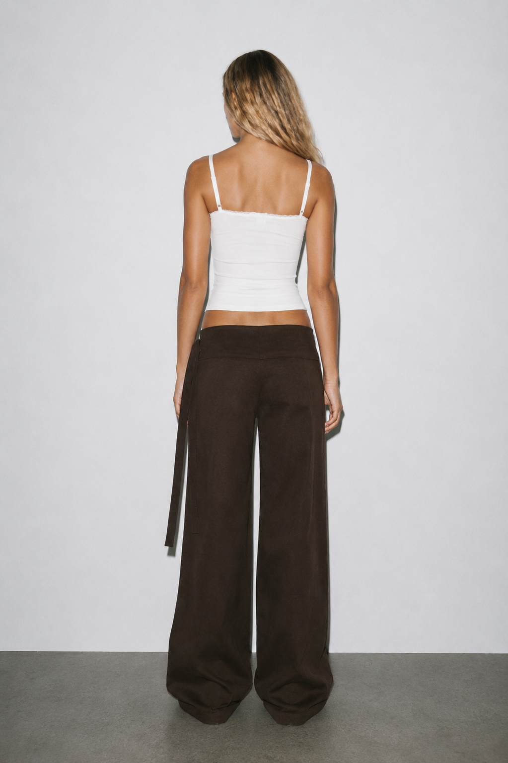 Double Buckle Pants in Brown