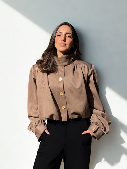 Ruched Bomber Jacket