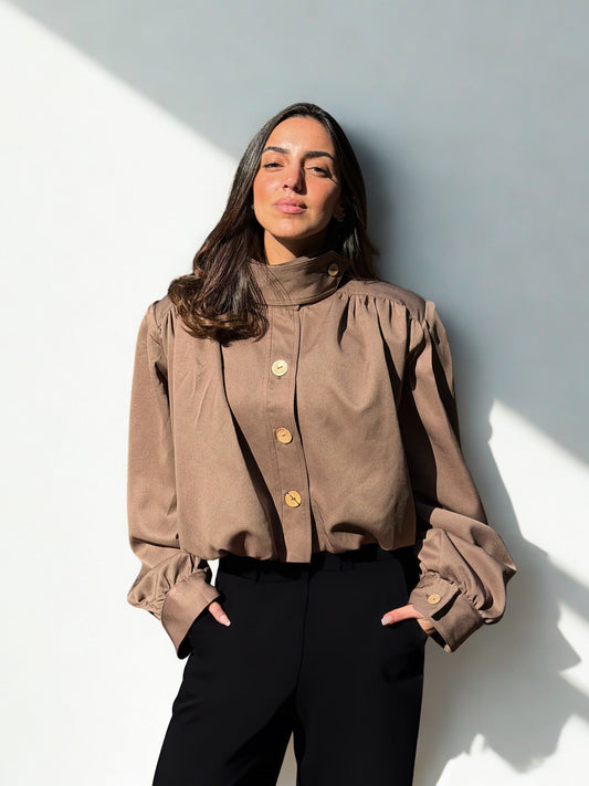 Ruched Bomber Jacket